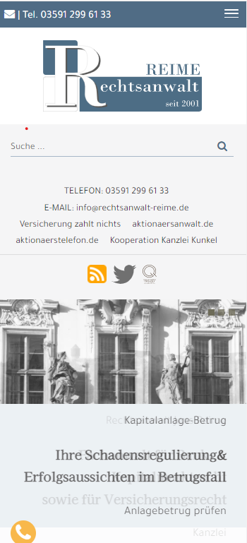Anwalts-Webseite mit responsive Webdesign & Suchmaschinenoptimierung