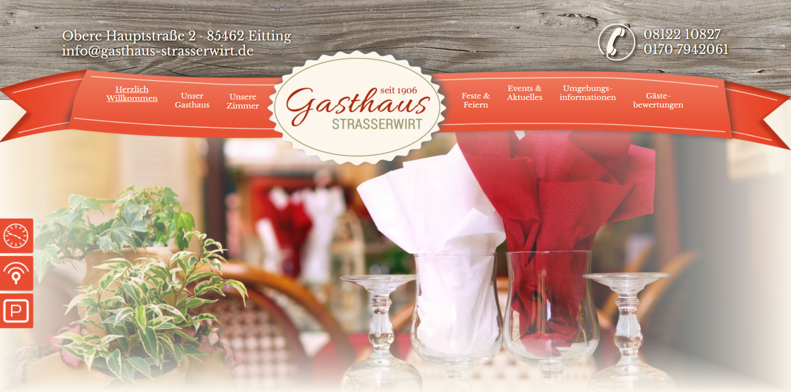 Lokale SEO-Webseite für Gasthaus in der Nähe von Erding & München